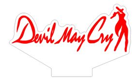 Акриловый светильник-ночник Devil May Cry 3 красный tty-n001999