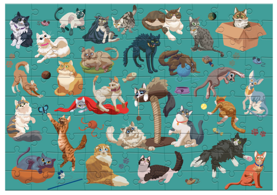 Пазл Dodo Кумедні коти (300626) | Зображення 1
