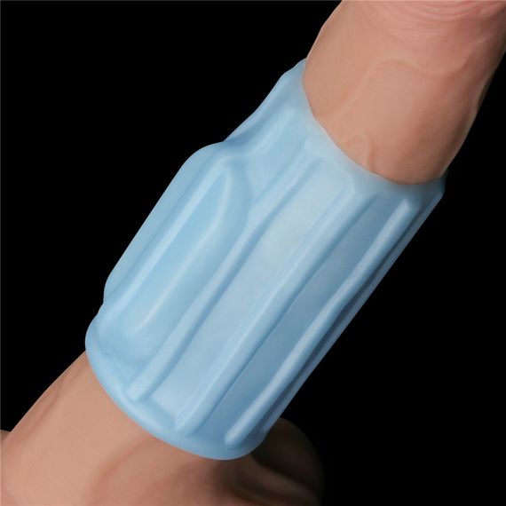 Насадка на член - Vibrating Ridge Knights Ring Blue | Зображення 7