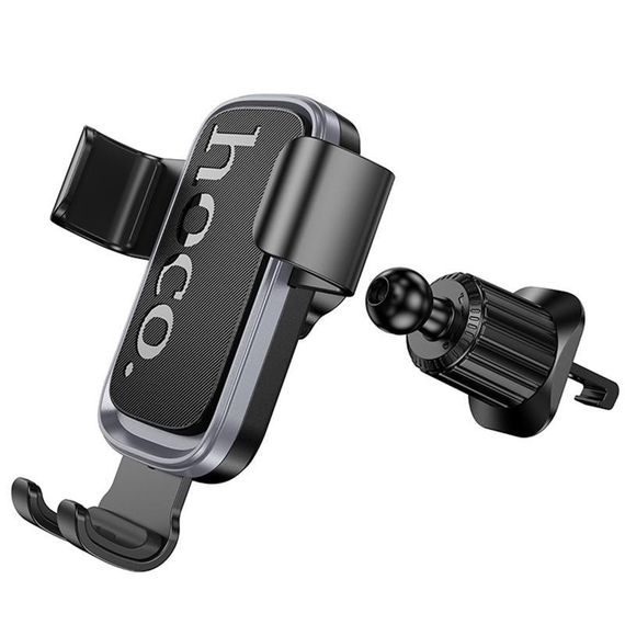 Автотримач Hoco H80 Vista gravity (air outlet) Black / Metal gray | Зображення 2
