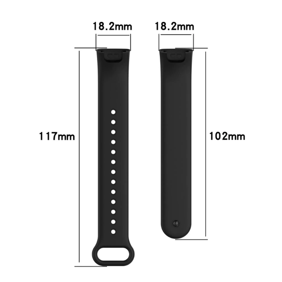 Силіконовий ремінець Primo для фітнес браслета Xiaomi Redmi Smart Band Pro (M2101B1 / BHR5501GL) - Black | Зображення 3