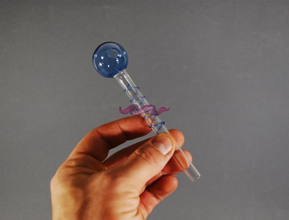 Стеклянная трубка Oil Candy Blue