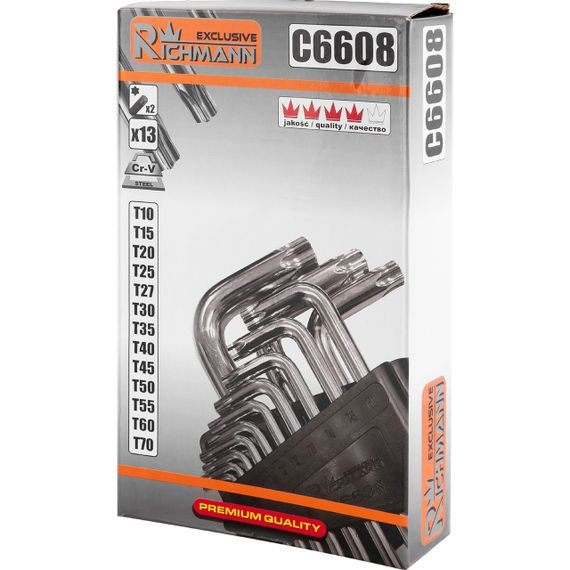 Набір зірочок TORX 2-19 мм 13 ел Richmann (C6608) | Зображення 2
