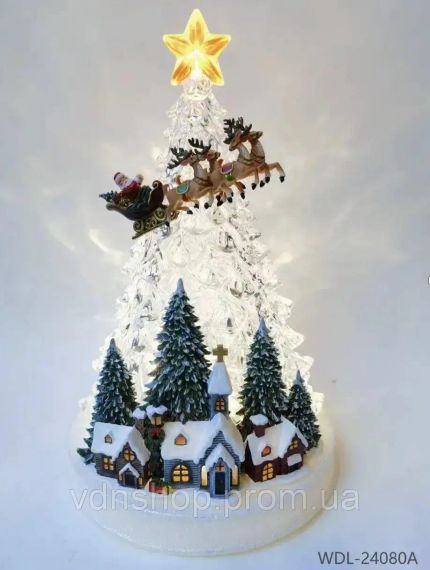 Новорічний ліхтар-нічник LED / Різдвяний світильник Новорічний нічник WDL-24080A YU227