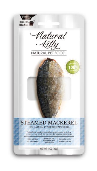 Лакомство для котов с скумбрией Natural Kitty Original Series Steamed Mackerel, 30 гр