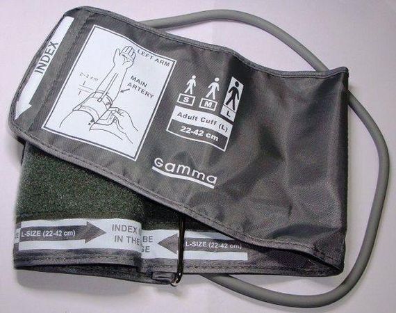Манжета Gamma 22-42см с кольцом и переходником для автоматических тонометров Microlife, Gamma с одной трубкой | Зображення 2