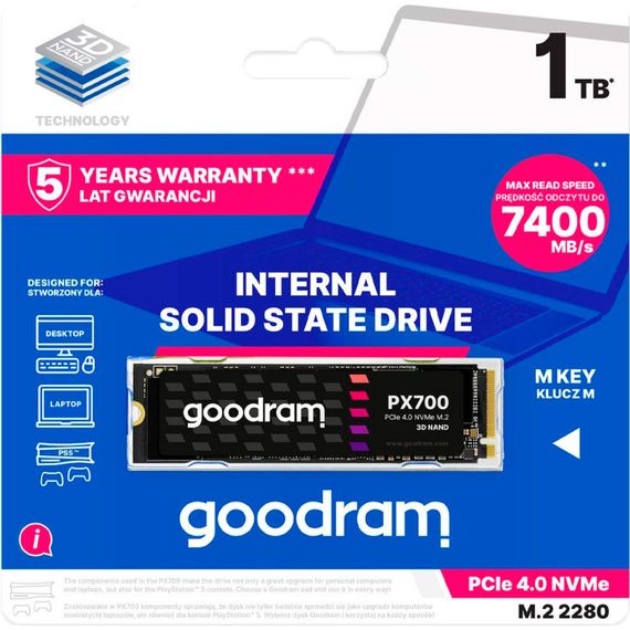 Накопитель SSD M.2 2280 4TB Goodram (SSDPR-PX700-04T-80) | Зображення 3