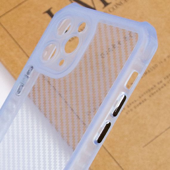 Чохол TPU Ease Carbon color series для Apple iPhone 11 Pro Max (6.5") Синій / Прозорий | Зображення 3