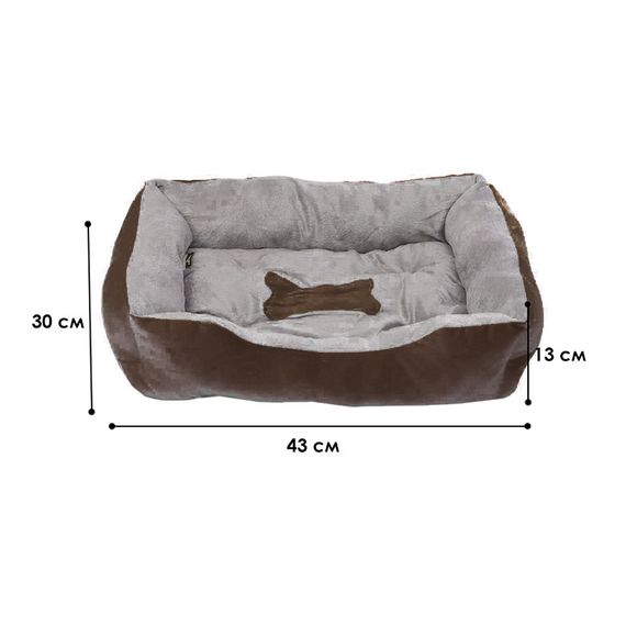 Лежак для животных кошек и собак Taotaopets S 43х30 см Коричневый MB | Зображення 2