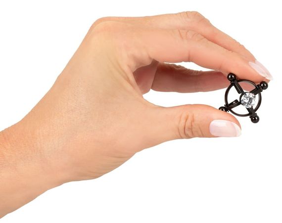 Затискачі для сосків Bad Kitty Nipple Jewellery Чорні One Size | Зображення 1