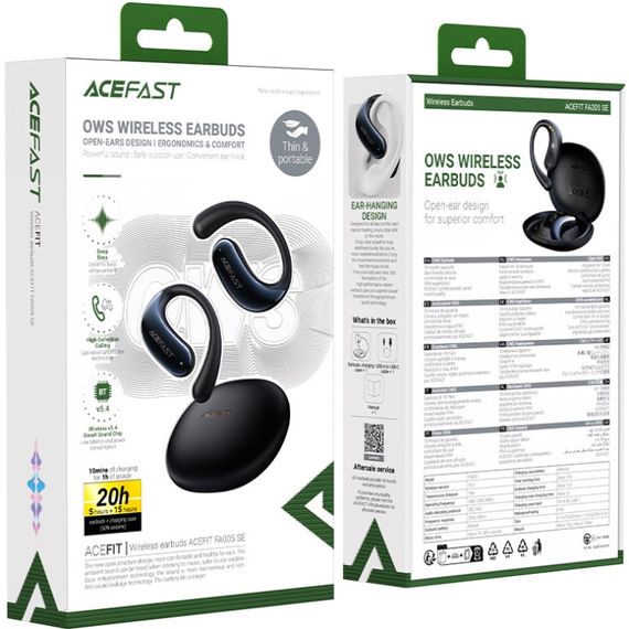 Навушники TWS Acefast FA005 ACEFIT SE black | Зображення 3