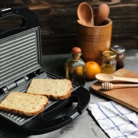 Мощный прижимной электрогриль для дома MAGIO, Прижимной гриль для мяса, Домашний гриль ZR-27 | Зображення 7