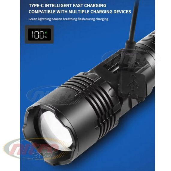 Ліхтар COB18 White Laser LED XPRO PM10 TG COB з магнітом, Power Bank, зарядка через Type-C, zoom (47148-18_265) | Зображення 7