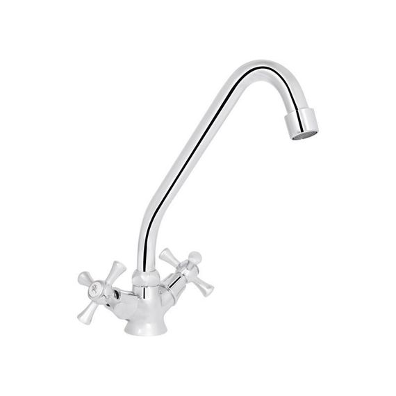 Змішувач для кухні Lidz Lamb 271F двохвентильний LDLAM271FCRM21889 Chrome