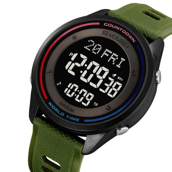 Армійські годинники протиударні SKMEI 2348AG, Наручні годинники з електронним механізмом TS-18