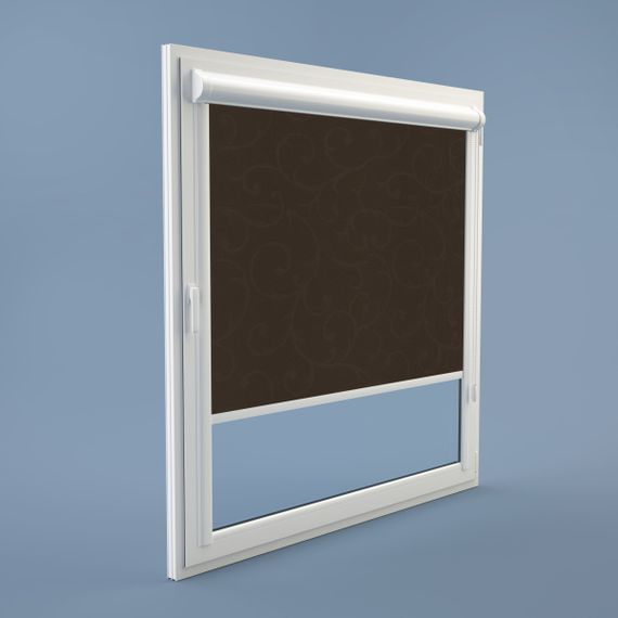 Рулонна штора Rolets Акант 2-2261-575 57.5x170 см закритого типу Шоколадна