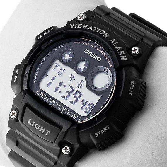 Спортивні чоловічі наручні годинники Casio оригінал Японія Collection W-735H-1BVEF з полімерним ремінцем | Зображення 3