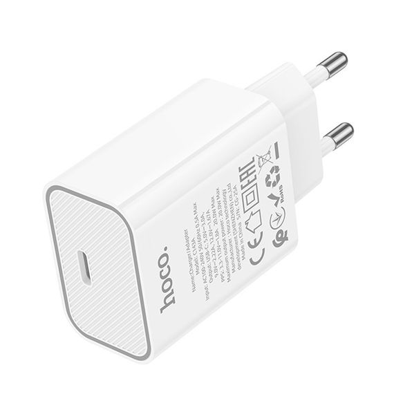 МЗП Hoco C143A Benefit PD20W (1USB-C) White | Зображення 4