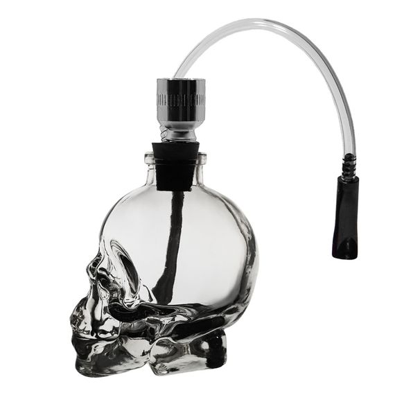 Трубка Баблер З Водною Фільтрацією "Skull Mini Clear"