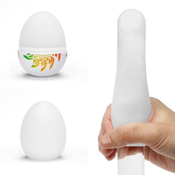 Мастурбатор-яйце Tenga Egg Shiny II Pride Edition, щільний TPE, пробник лубриканту 5 мл, лімітована серія | Зображення 2