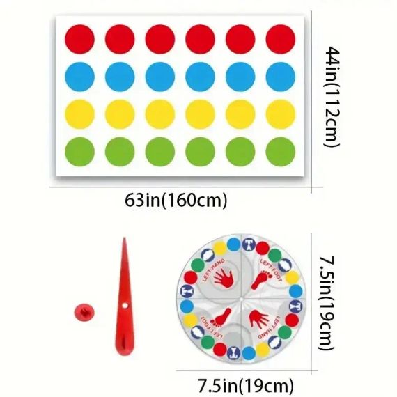 Підлогова "Твістер" гра Dance Pad Toy Party Game | Зображення 1