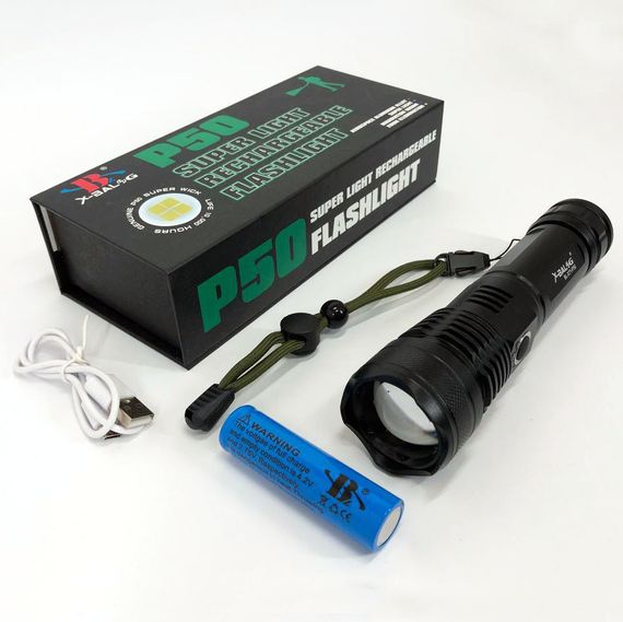 LED ліхтар переносний акумуляторний ліхтар POLICE BL-X71-P50 Потужний світлодіодний WN-69