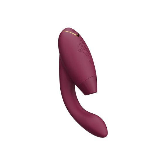 Двойной вакуумный клиторальный стимулятор с вибрацией Womanizer Duo 2 - Bordeaux, независимые моторы | Зображення 4