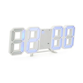 Электронные часы VST-LY1089,будильник,питание от кабеля 220V,Blue Light,Box