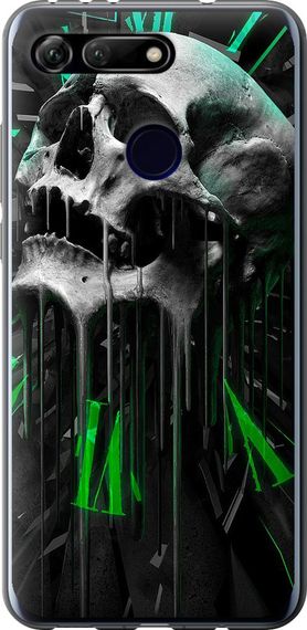 Чехол на Huawei Honor View 20 Череп-часы "4100u-1645-17620"