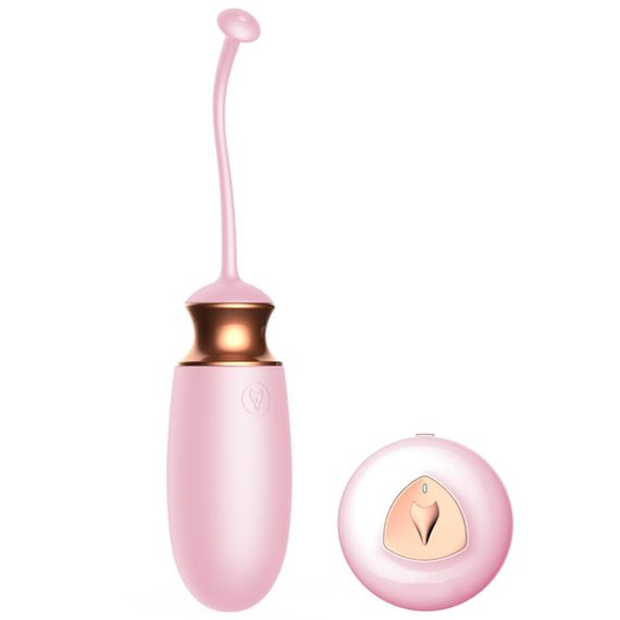 Віброяйце - Vibrating Silicone Love Egg Pink, USB, 10 Function, Heating, Voice Control Sex Aura