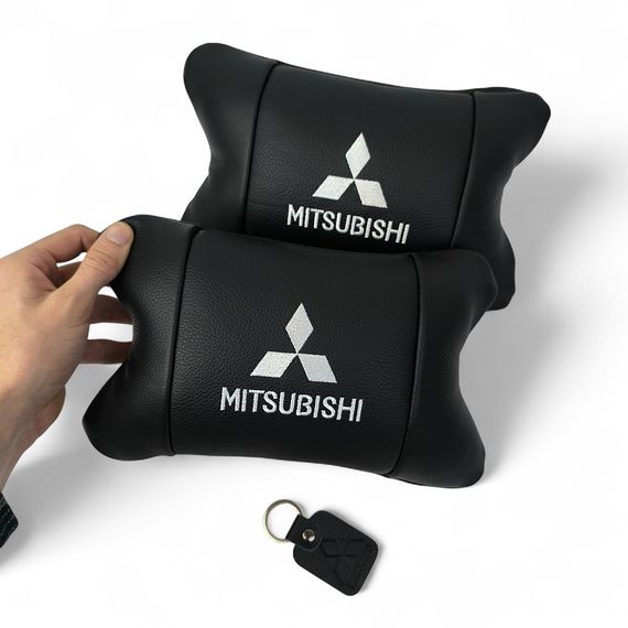 Автоподушки з логотипом Mitsubishi, Дорожні подушки, Подушки для шиї на підголівник FV-67 | Зображення 4