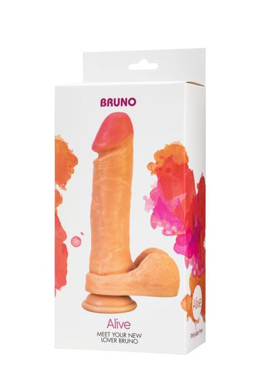 Фалоімітатор з мошонкою Alive Bruno, діаметр 4,3 см, ПВХ sexstyle | Зображення 2