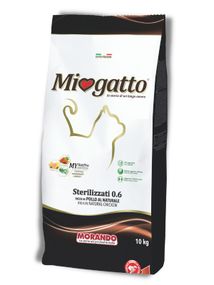 Корм Morando Miogatto Sterilizzati сухий з куркою для стерилізованих котів 10 кг
