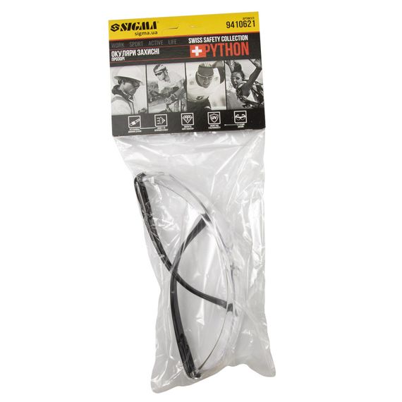 Окуляри захисні Python anti-scratch прозорі 9410621 | Зображення 1