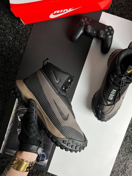 Зимові чоловічі кросівки ACG Mountain Fly Black Brown Fur , В'єтнам | Зображення 5