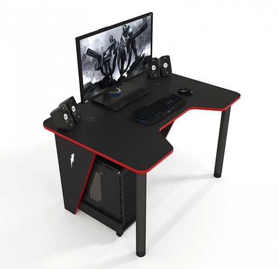 Стол геймерский игровой ZEUS IVAR-1400 ZEUS IVAR-1400 красныйчерный | Зображення 8
