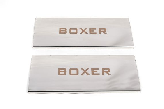 Накладки на внутрішні пороги Carmos V1 (2 шт, нерж.) для Peugeot Boxer 2006-2024 та рр | Зображення 1