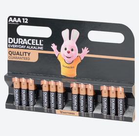 Лужні батарейки Duracell Everyday AAA 12 штук