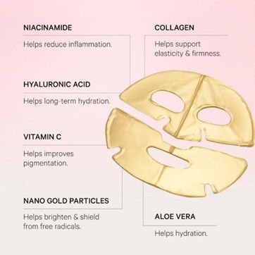 Маска для обличчя MZ Skin Hydra-Lift Golden Facial Treatment Mask | Зображення 1
