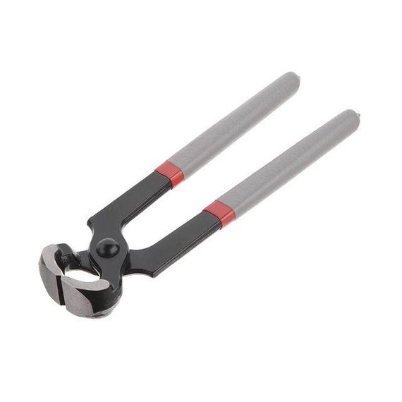 Кліщі торцеві для цвяхів, 200мм, C45, двошарові рукоятки INTERTOOL HT-0166