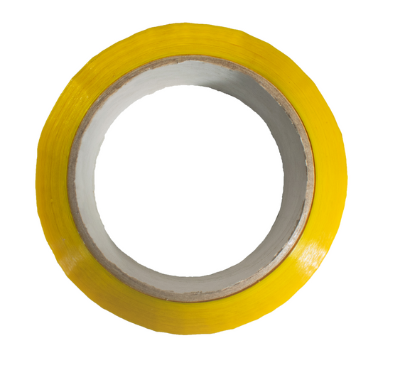 Скотч пакувальний  45 мкм 40мм*100м  жовтий ,клейка стрічка | Зображення 2