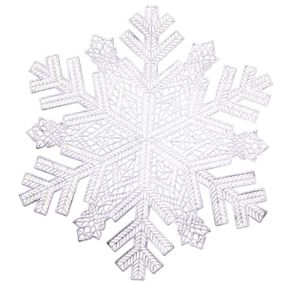Килимок для сервірування столу Snowflake 38 см срібло HP-36327-21