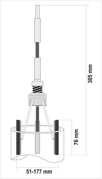 Хон розточування шліфування циліндрів 51-177мм 305мм Польща YATO YT-05812 | Зображення 2