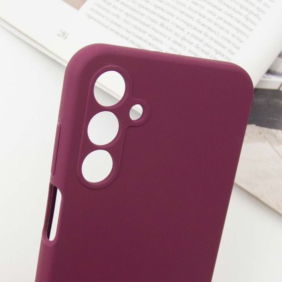 Чохол Silicone Cover Lakshmi Full Camera (AAA) with Logo для Samsung Galaxy A15 4G/5G / M15 5G Бордовий / Plum | Зображення 4