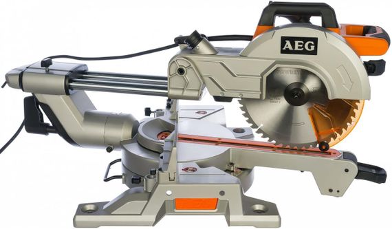 Пила торцовочная с протяжкой cетевая AEG PS254L (254 мм, 90 мм, 2000 Вт, 19.5 кг) | Зображення 2