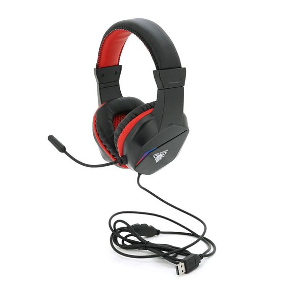 Наушники ведущие с подсветкой Jedel GH-269, Black/Red | Зображення 1