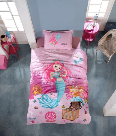 Дитяча постільна білизна Clasy Ranforce 160х220 Delfin