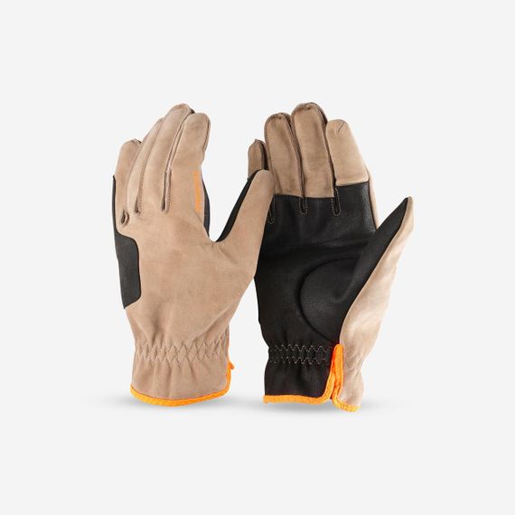 Рукавички SUPERTRACK для полювання шкіряні коричневі - 2XL/3XL