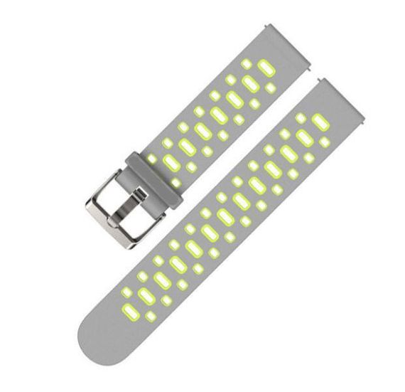 Спортивный ремешок Primo Perfor Classic для часов Huawei Watch 2 - Grey&Green | Зображення 3