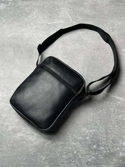 Барсетка шкір. чорна Adidas біле лого (1396237989) | Зображення 4